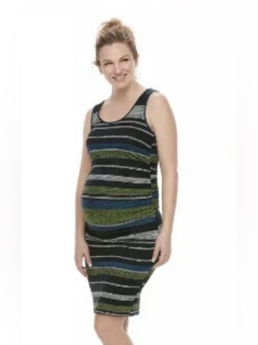 🌸A Glow maternity tank dress with side ruching size medium